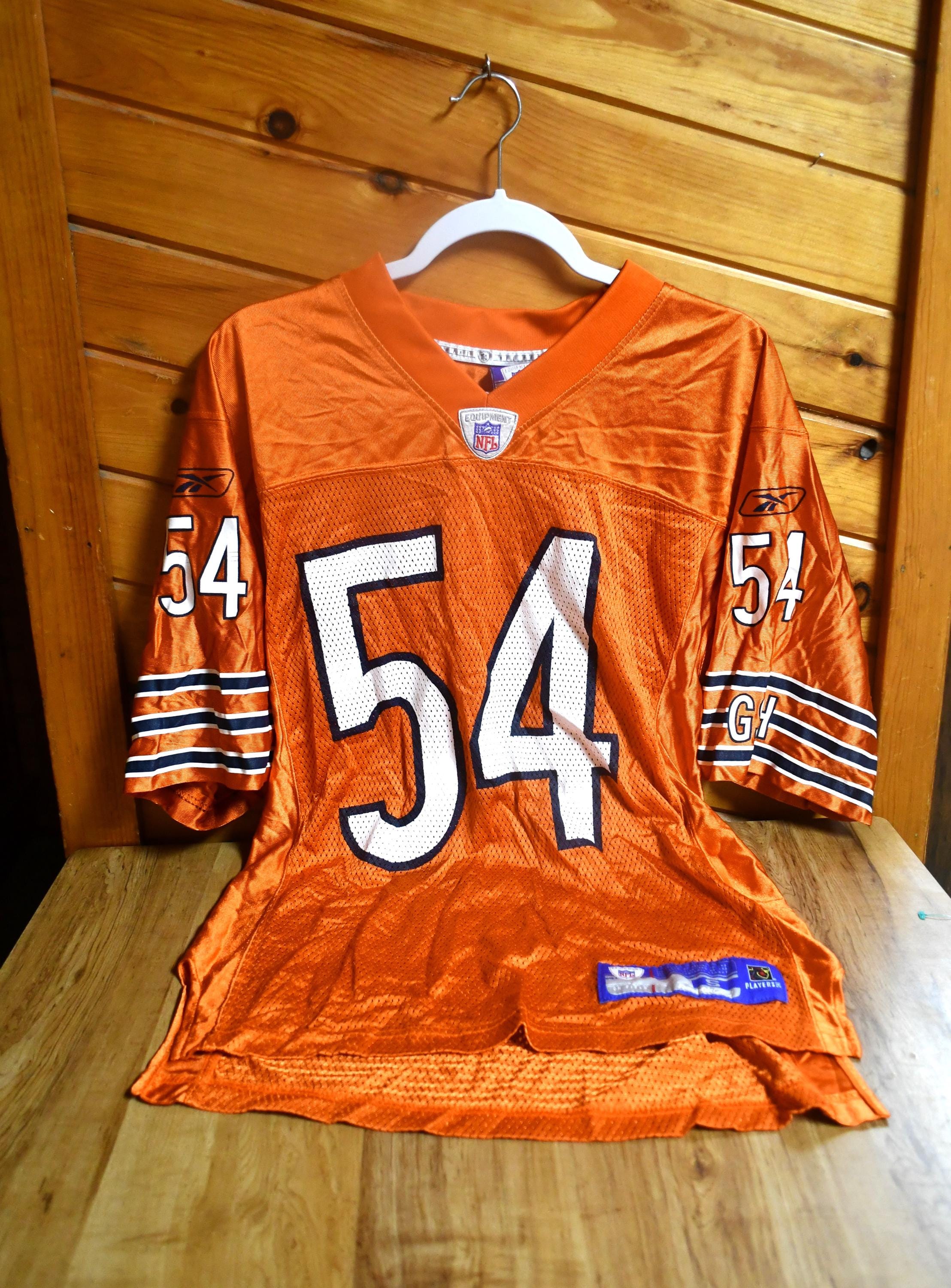Vintage Chicago Bears Brian Urlacher #54 Orange/white Reebok on