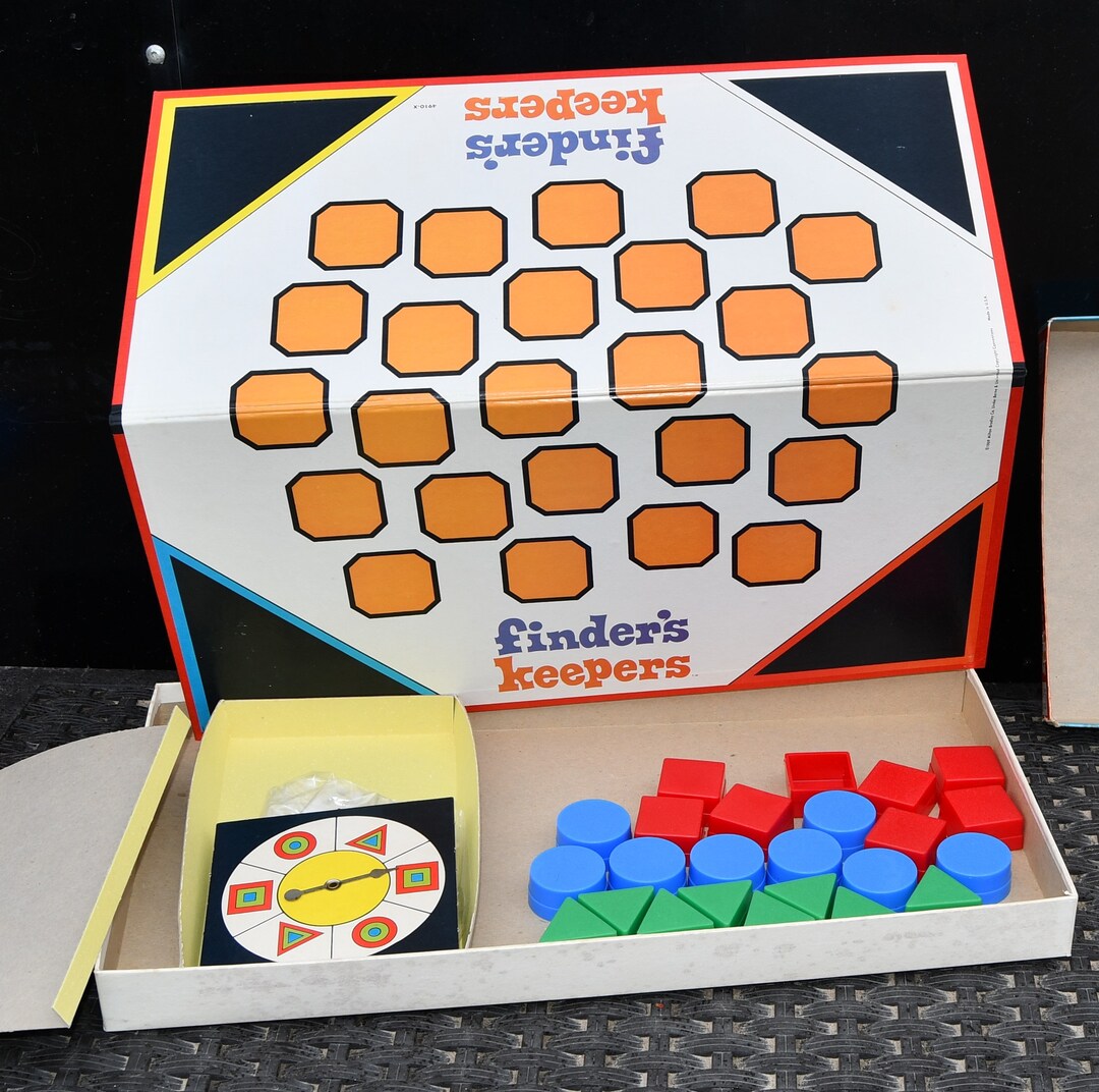 Vintage 1969 Milton Bradley Board Game Finder's Keepers. Etsy