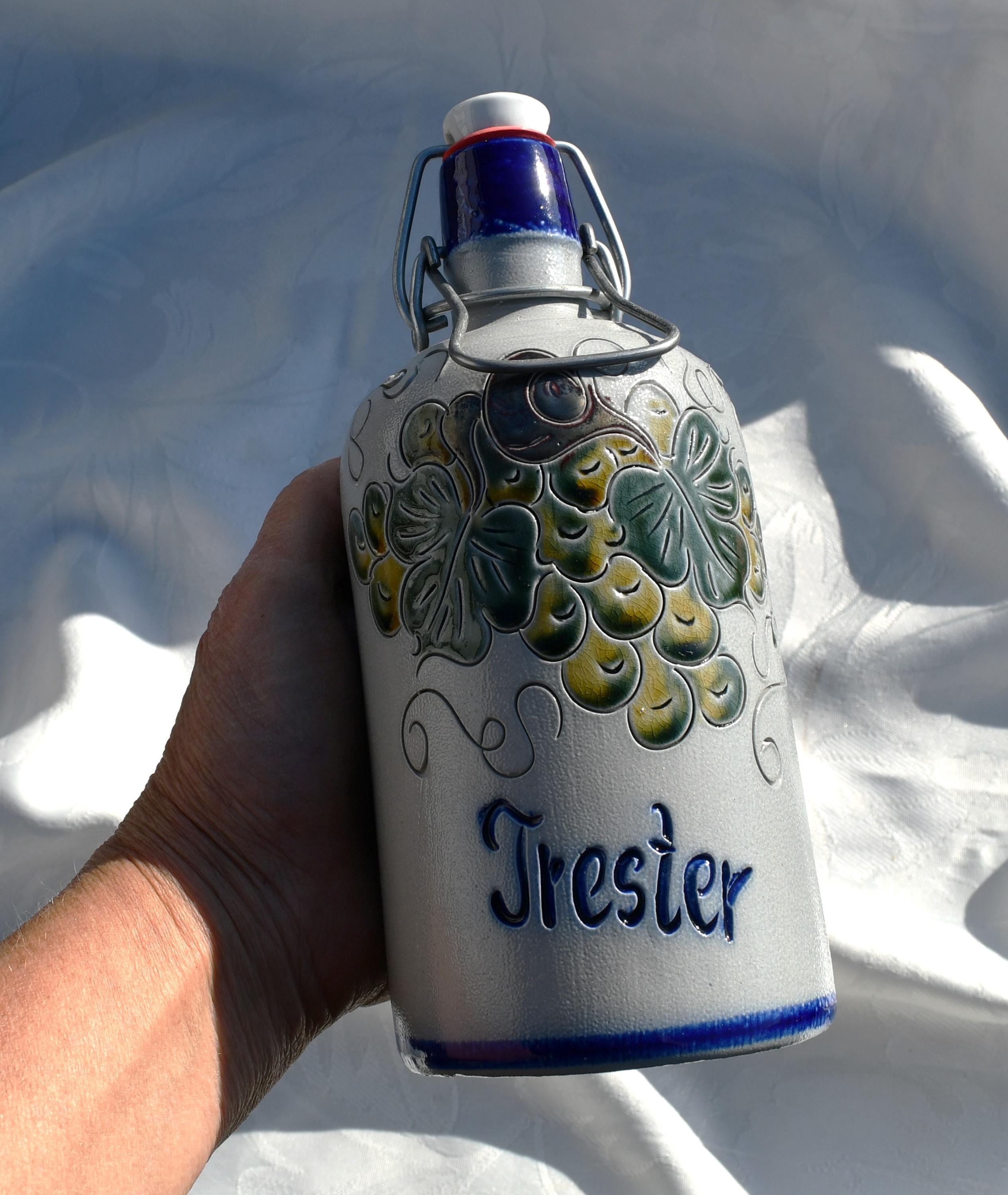Antique German Pottery Bottle - Etsy