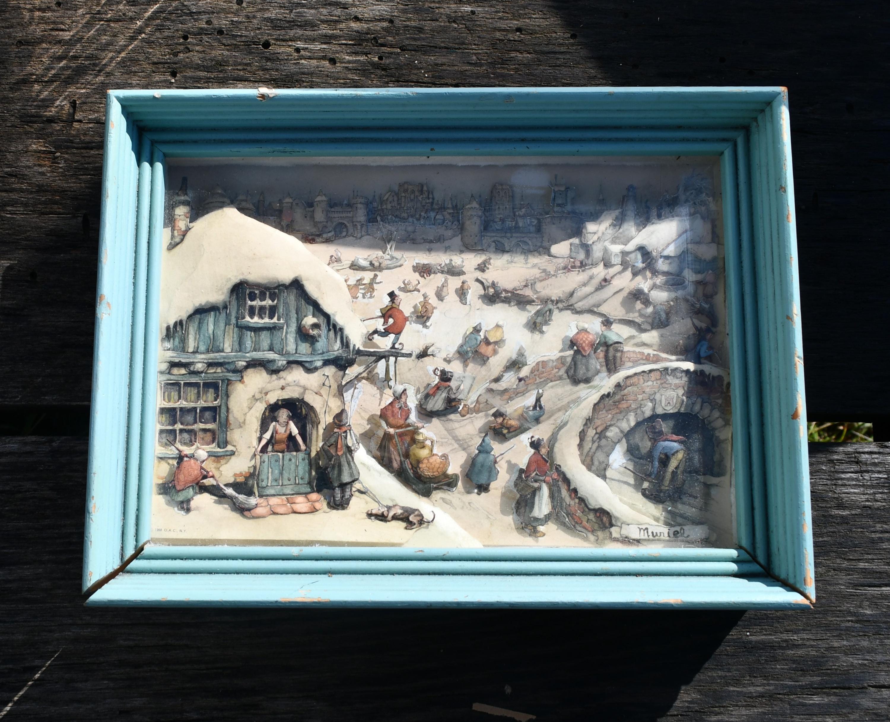Anton pieck 3d shadow box - Etsy 日本