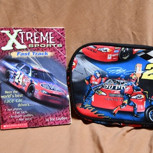 Vintage 2002 Sax Racing Jeff Gordon / Dupont Tote / Pouch / Pencil Case / Make Up Bag PLUS Xtreme Sports Fast Track Paperback by Joe Layden
