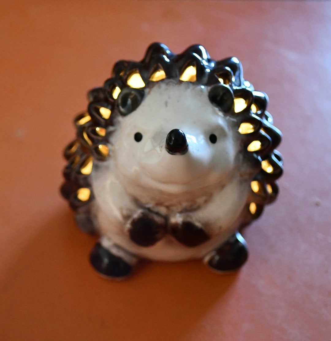 Vintage Ceramic Light up Hedgehog Night Light Three LR44 Battery's ...