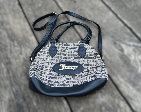 Juicy Couture Cross Body Bag /optional Top Handled Purse - Black