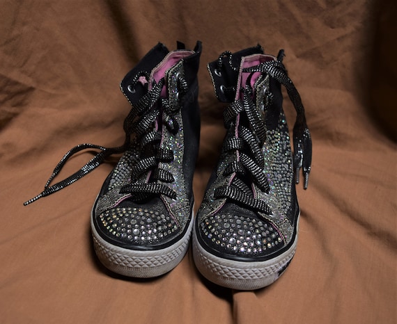 Sketchers Twinkle Toes up Blingy High Top Girl Sneakers -