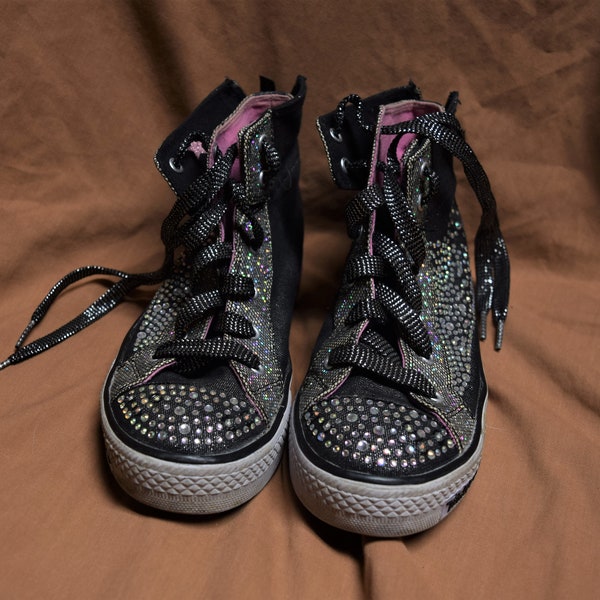 Baskets montantes lumineuses blingy pour fille Twinkle Toes de Sketchers - Taille 2,5