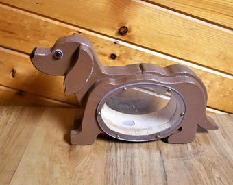 Cintres En Bois Vintage Années 30 Pour Enfants - 2 Bleus Avec Chien, 2 Roses Avec Chaton, Décoration Rétro
