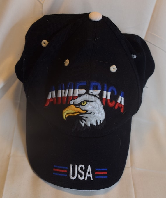 S Adjustable Hats For Men Men's Embroidered Eagle & USA Flag – Adjustable, Breathable, Patriotic Sun Hat Baseball Cap