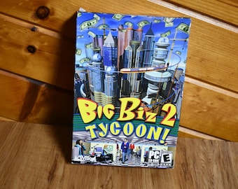 Vintage 2003 Sällsynt Activision Big Biz 2 Tycoon - Windows 1998-2000 PC-spel - Aldrig öppnad - Aldrig använd