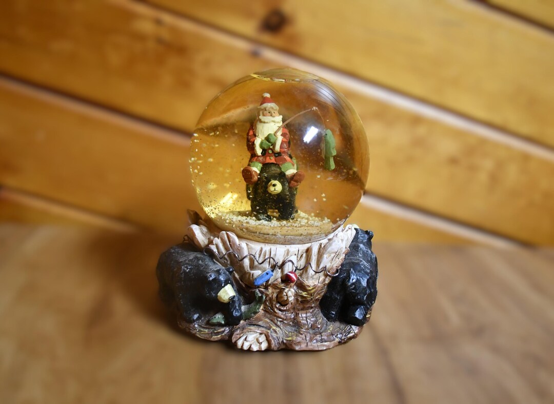 Vintage Musical Snow Globe Sankyo Box Plays Merry Little Christmas ...
