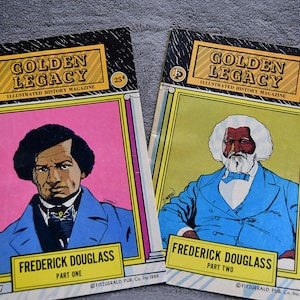 Vintage 1969/70 Fitzgerald Pub Co 1st Edition/1st Printing Golden Legacy #7 - 8/Frederick Douglass-Parts 1 - 2/Illustrated History Magazine