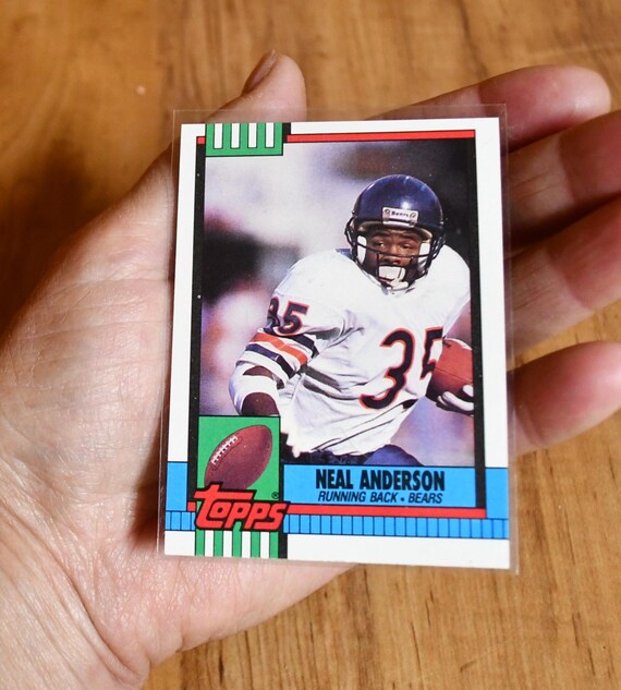 Vintage 1990 Topps Football Card - Chicago Bears - #35 Neal Anderson,  Running Back - Card #367 in Protector - Non-graded - Etsy New Zealand