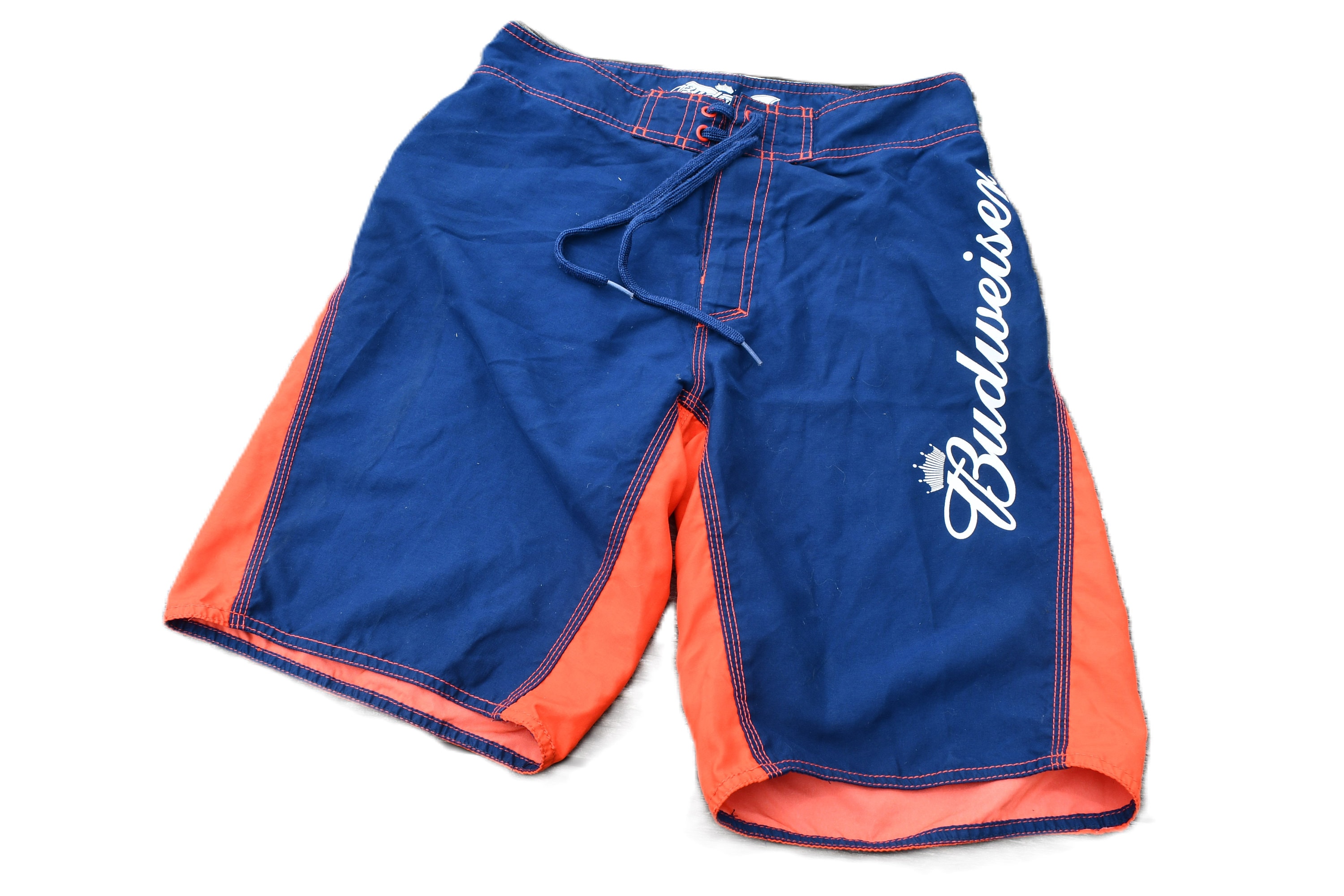 Budweiser Men's Size 30 Red / White / Blue Logo Unlined Elastic