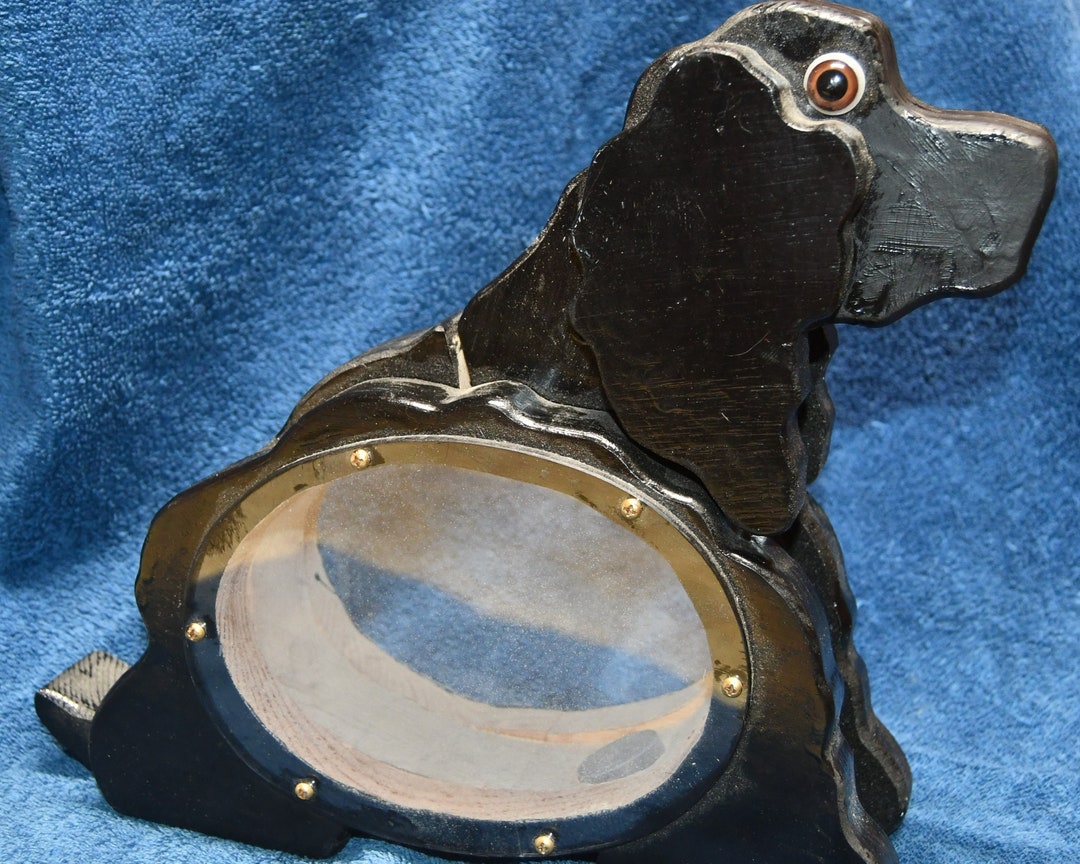 Vintage Wood Cocker Spaniel With See Through Sides so You Can Watch ...
