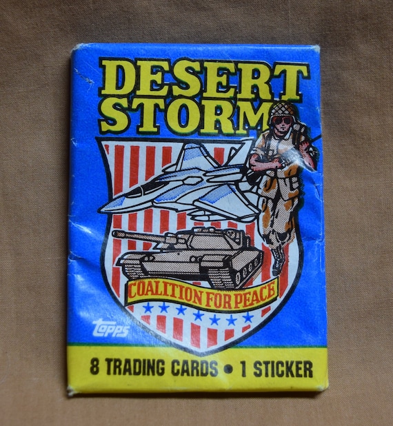 rare desert storm trading cards TOPPS Deluxe Collectors' Edition Complete Set - 110 Glossy featuring iconic images and gripping stories of bravery Pro Set Desert Storm Trading