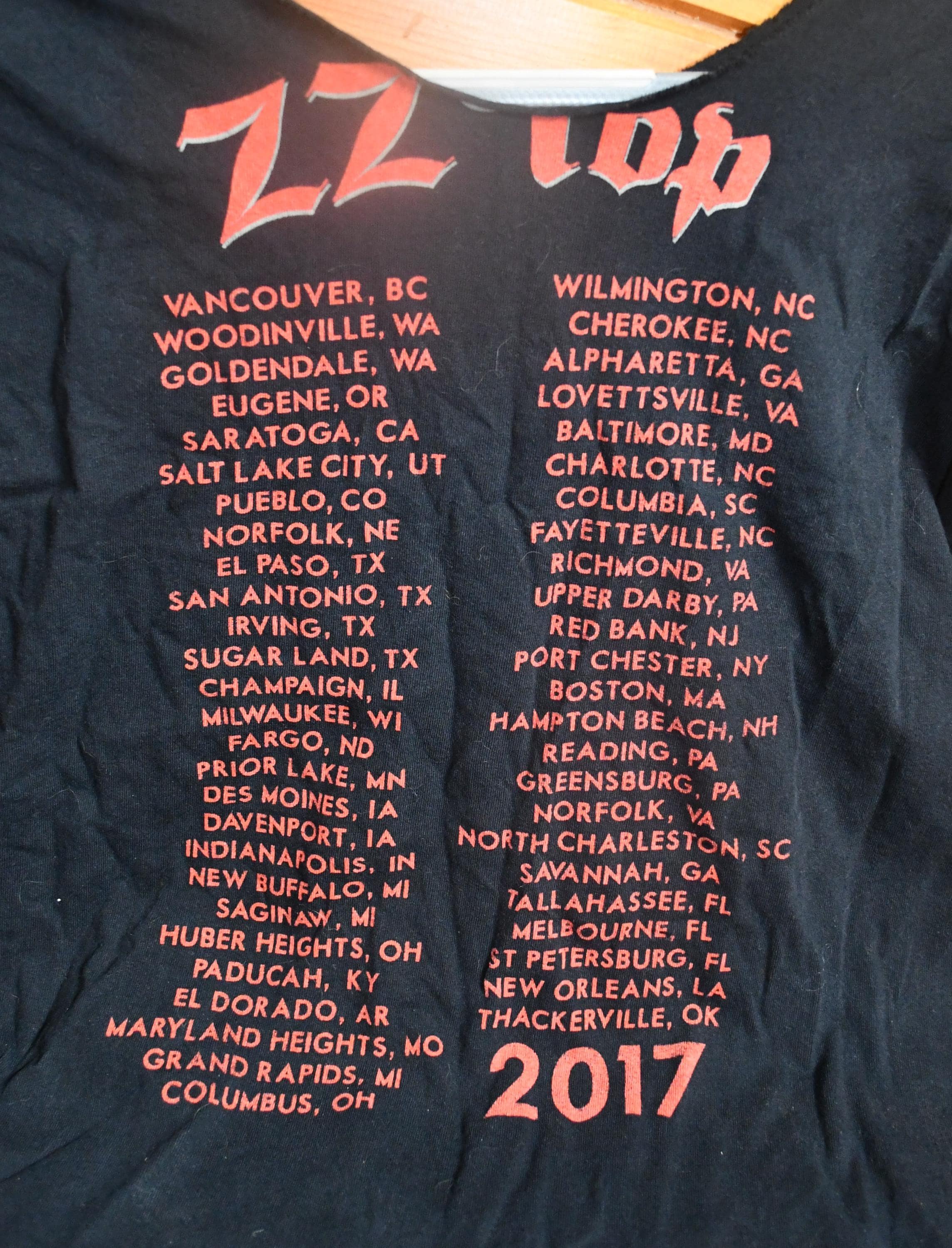 ZZ Top Eliminator Concert Tour T-shirt. Size Medium to Large / Cut