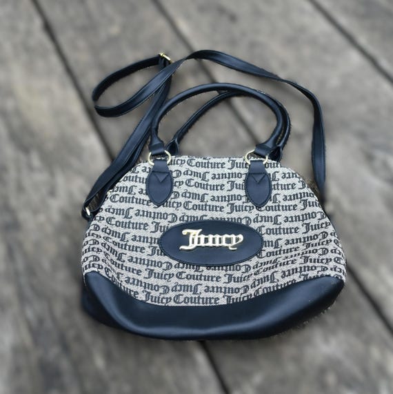 Juicy Couture Cross Body Bag /optional Top Handled Purse - Black