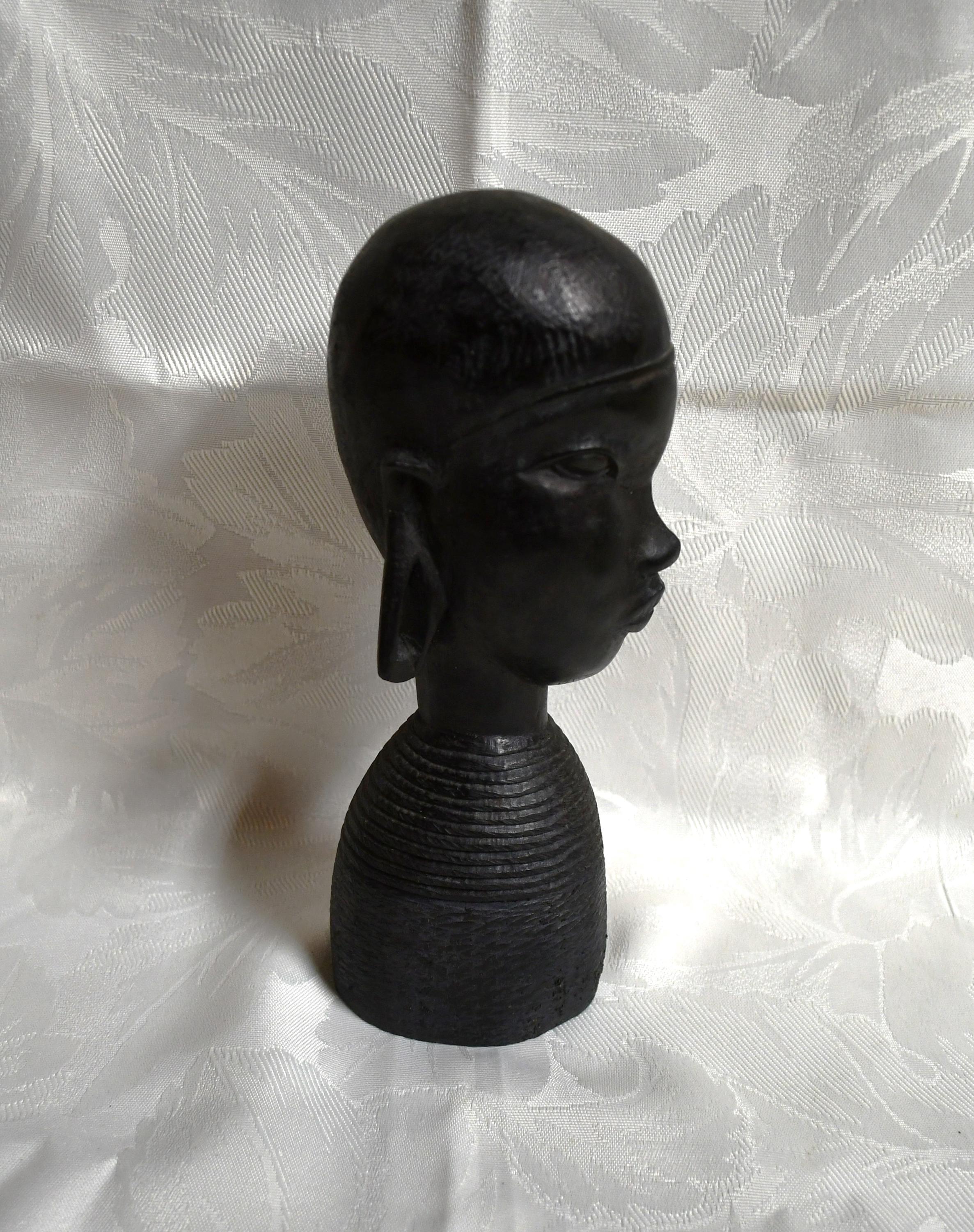 Black African Head Statues - Etsy