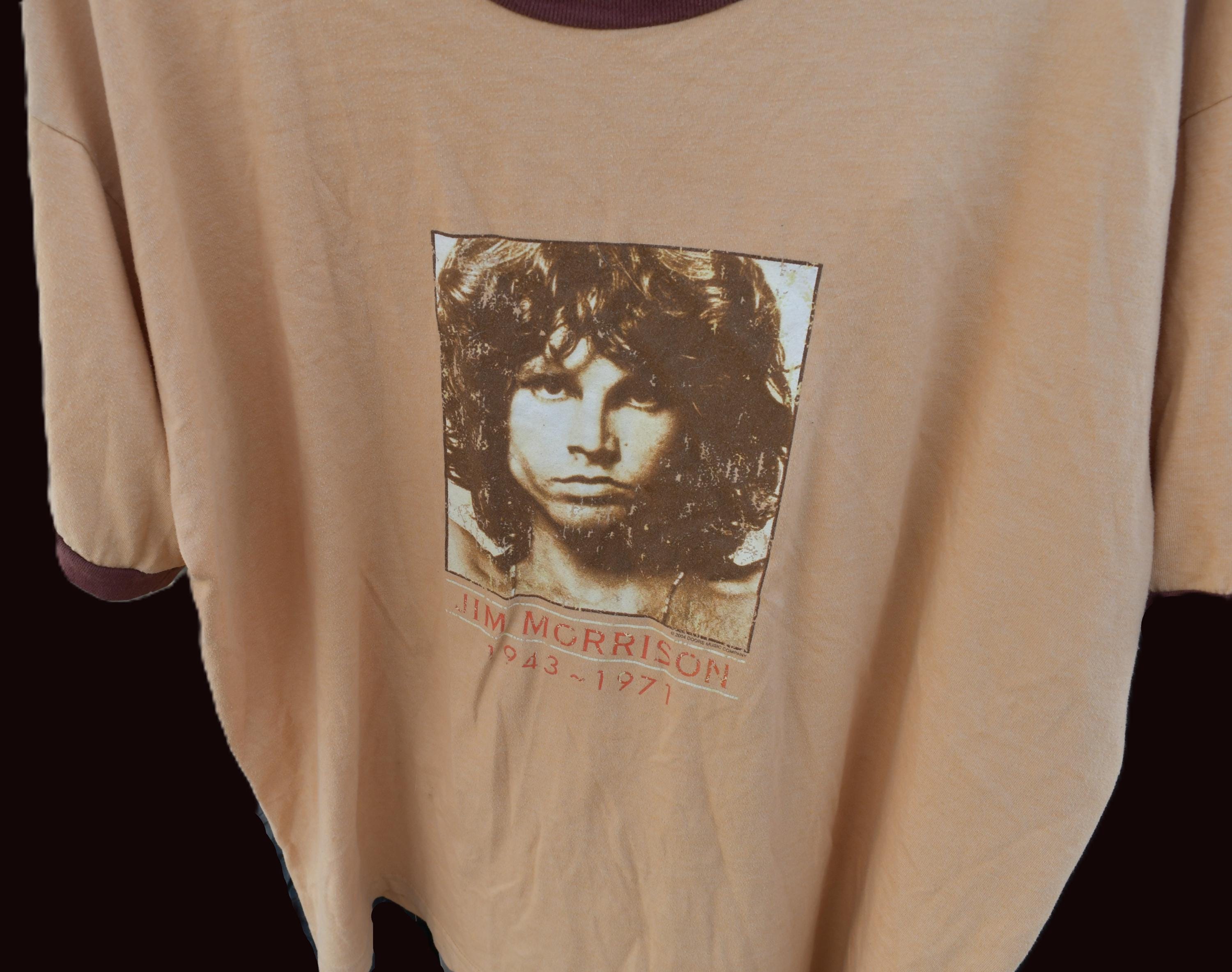 Vintage 2004 Jim Morrison the Doors Memorial T-shirt - Beige