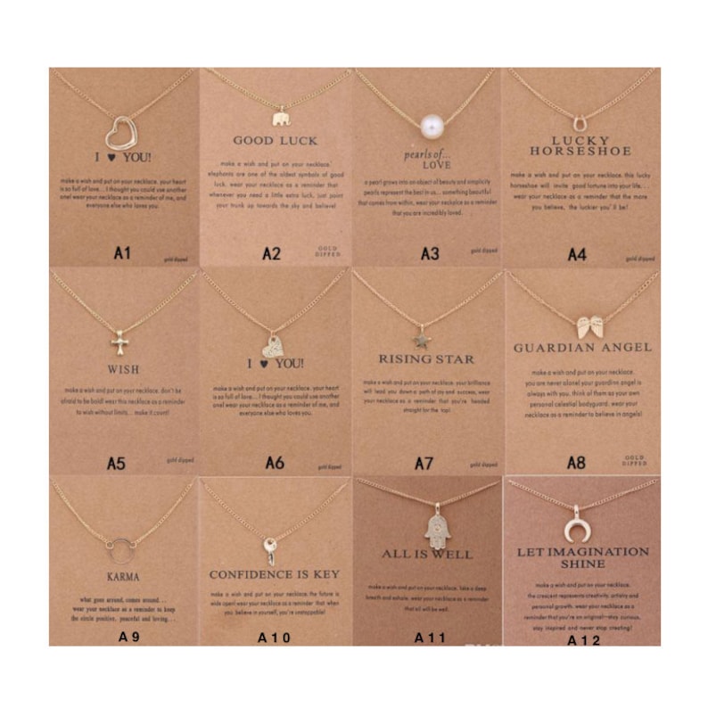 Necklaces with meanings Etsy