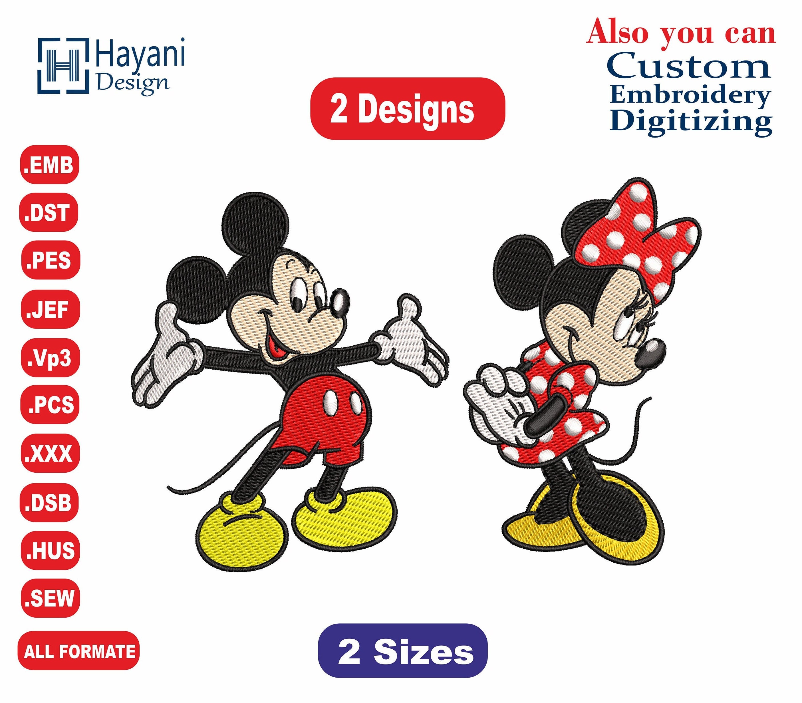 Minnie Mouse Embroidery File Outline - Etsy