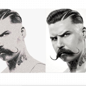 Personalisiertes Portrait Stickmuster / Stickmuster Stickdatei Stickmuster Stickmuster Stickmuster Stickmuster Stickmuster.