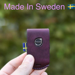 Volvo Car Key Leather Cover - Made in Sweden