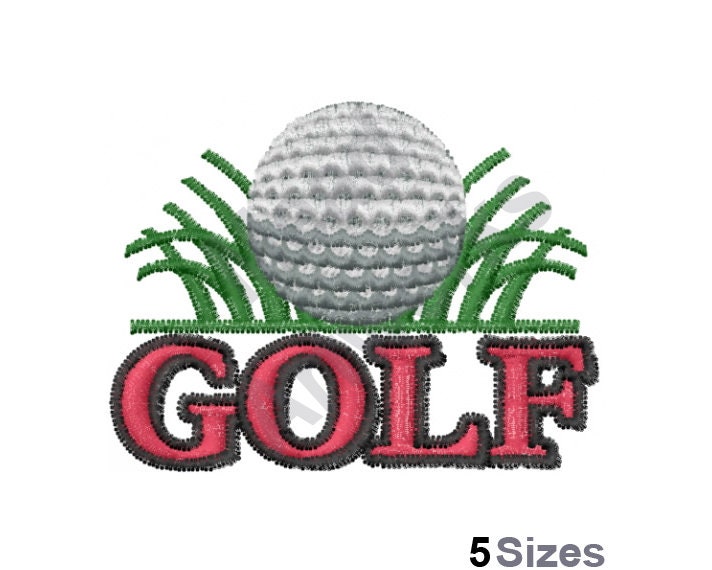 Golf Machine Embroidery Embroidery Designs Embroidery Etsy