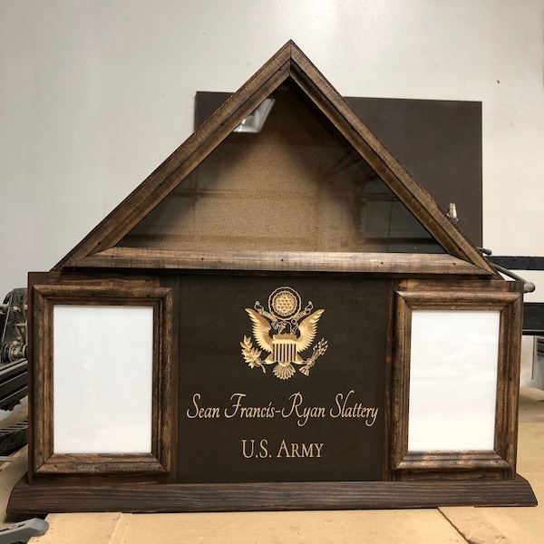 Usa Folded Flag Display Cases Etsy