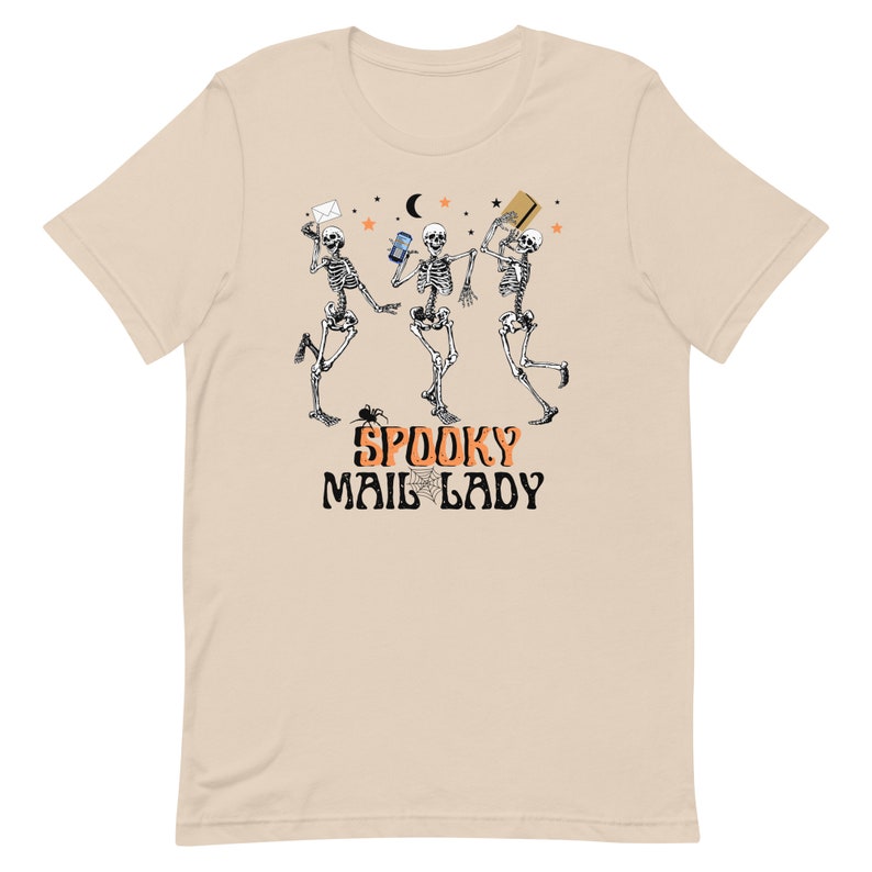 Mail Lady Halloween Shirt Mail Lady Gift Rural Carrier Shirt Postal Worker Shirt Halloween T-Shirt Mail Carrier T-Shirt Postal Clothes Heather Dust