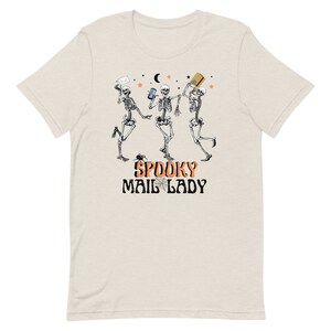 Mail Lady Halloween Shirt Mail Lady Gift Rural Carrier Shirt Postal Worker Shirt Halloween T-Shirt Mail Carrier T-Shirt Postal Clothes Soft Cream