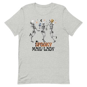 Mail Lady Halloween Shirt Mail Lady Gift Rural Carrier Shirt Postal Worker Shirt Halloween T-Shirt Mail Carrier T-Shirt Postal Clothes Athletic Heather