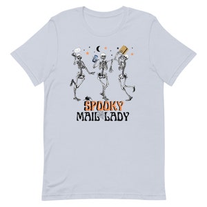 Mail Lady Halloween Shirt Mail Lady Gift Rural Carrier Shirt Postal Worker Shirt Halloween T-Shirt Mail Carrier T-Shirt Postal Clothes Light Blue