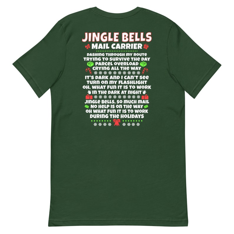 Mail Carrier Jingle Bells Christmas Shirt Mail Lady Gift Mail Carrier ...
