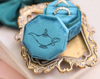 Lampe boîte à bagues en velours, fiançailles, mariage de princesse, proposition de mariage