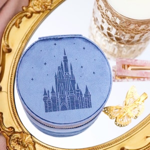 Castle Jewelry Case, Travel Jewelry, Wedding Gift, Bridesmaid Gift