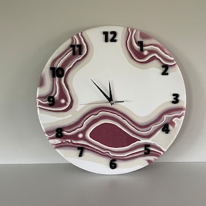 Resin clock. Beautiful unique clock