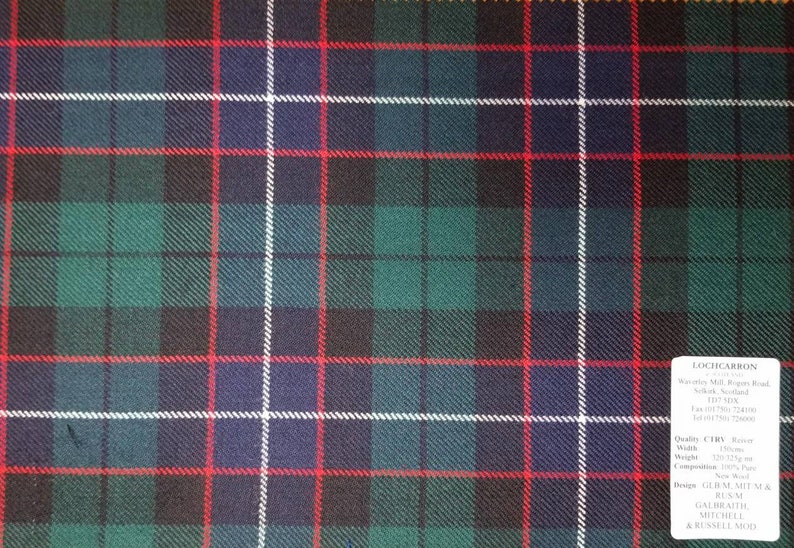 Russell or Mitchell or Hunter or Galbraith Tartan Polo Shirt