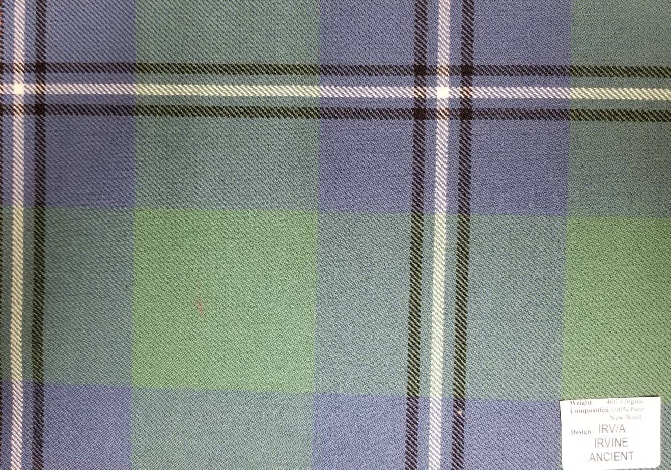 Irvine Ancient Tartan T-Shirt Half of Me - Cross Style