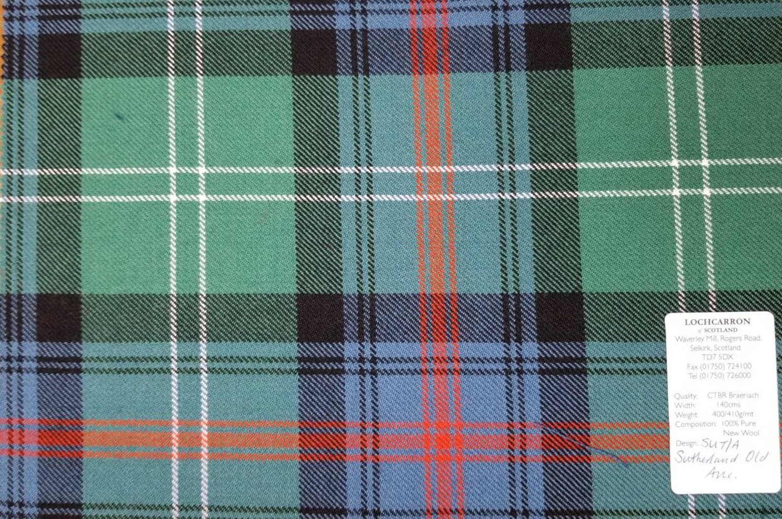 Sutherland Old Ancient Tartan Men Shirt Haft Style