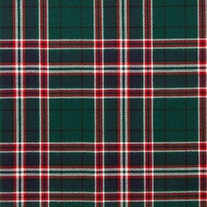 MacFarlane Hunting Modern Tartan as Scottish Blossom, Wool Tartan Rosette to display pin, broach or family clan badge.