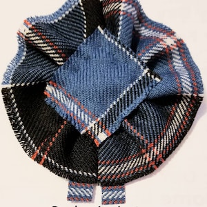 Dunlap Ancient Tartan, Scottish Blossom, Wool Tartan Rosette to display pin, broach or family clan badge.