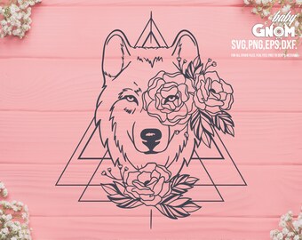 Wolf Face Svg | Etsy