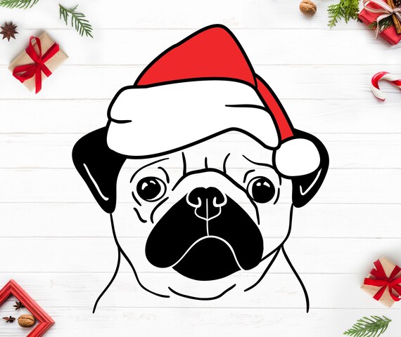 Pug Santa Hat Pug Santa Hat