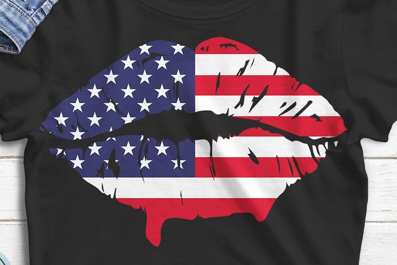 Download 4th Of July Svg American Flag Svg Svg Png Dxf Eps Flag Lips Svg Independence Day Svg 4th Of July Svg United States Flag Svg Clip Art Art Collectibles