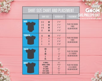 T-Shirt size chart and placement SVG, T-Shirt size chart svg, Size Chart clip art, Design Placement Chart svg, t-shirt svg...