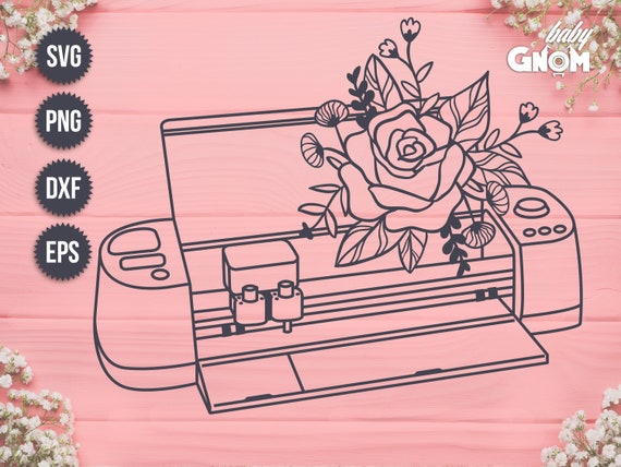 Floral Cricut Machine SVG Cricut Machine Svg Cricut Clipart | Etsy UK