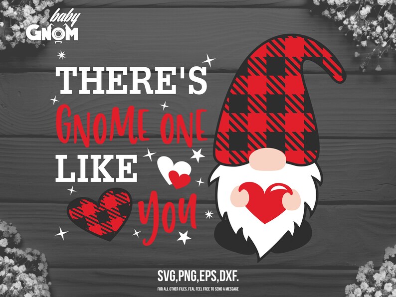 Download There's Gnome One Like svg Valentine's Day Svg | Etsy