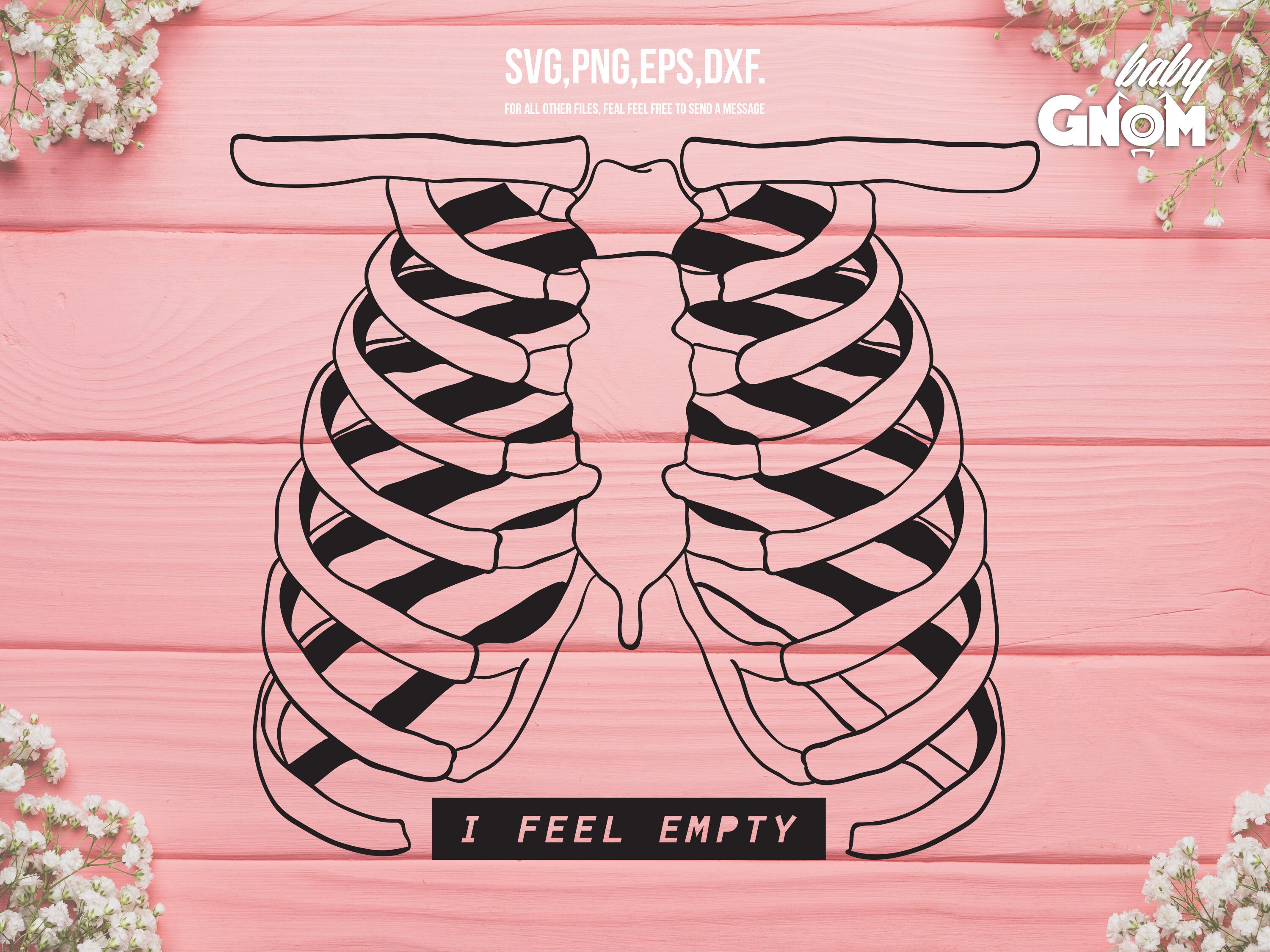Menschliche Rippe Käfig SVG ich fühle leere Svg Rib Cage ...