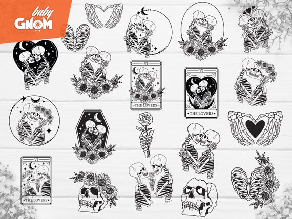 The Lovers Bundle SVG,20 BUNDLE, the Lovers Tarot Card Svg