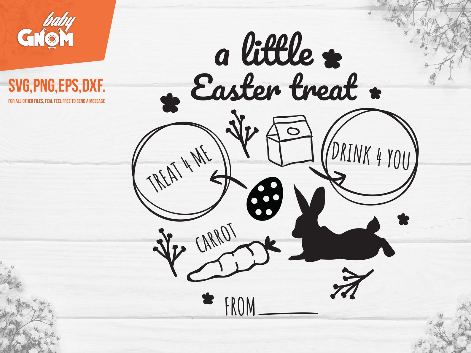 Easter Tray SVG Bundle Dear Easter Bunny Svg Easter Tray Etsy